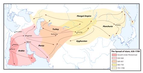 Islam Spread Map
