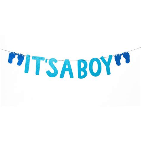 It's A Boy Banner Baby Boy Decorations Baby Shower New | Etsy