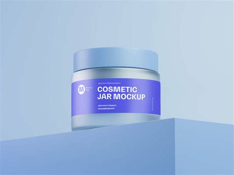 Free Cosmetics Frosted Jar Mockup PSD - Good Mockups