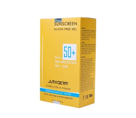 Juraderm Sunscreen Silicon Free Gel Sun Protection UVA –UVB Rays ...