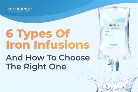 Iron Infusion Types