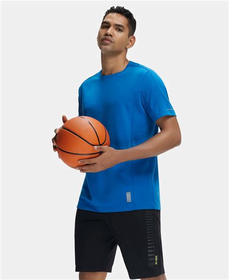 Buy Super Combed Cotton Blend Solid Round Neck Half Sleeve T-Shirt with ...