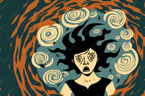 Premium AI Image | Illustration of a person in a state of anxiety and ...