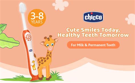 Chicco Toothbrush Orange 3Y-8Y : Amazon.in: Health & Personal Care