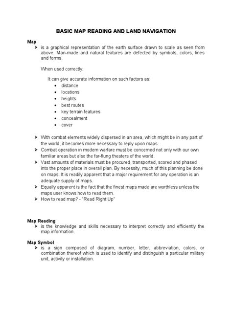 Basic Map Reading 的图像结果