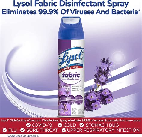 Lysol Fabric Disinfectant Spray, Sanitizing and Antibacterial Spray ...