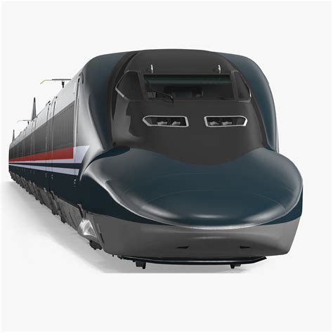 High Speed Bullet Train Rigged for Cinema 4D 3D model | 3D Molier ...