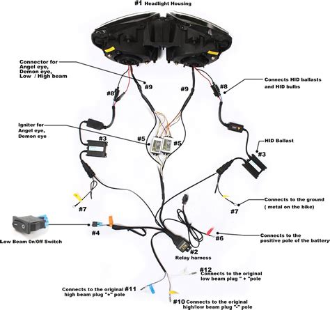 Buy KT HID & LED Headlight Assembly for YZF R1 2002-2003 Blue Demon ...