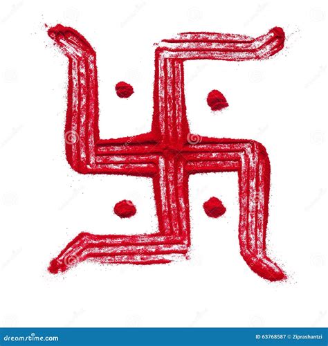 Indian Swastik Symbol With Subh Deepawali Background Illustration ...