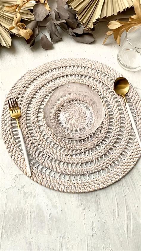 Natural table charger made from various neutral material for bulk and ...