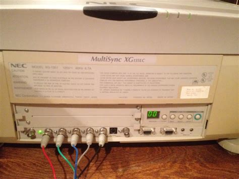 Image result for NEC CRT Projector Setup