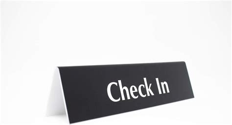Check In Sign | Reception Desk & Lobby | Ubuy India
