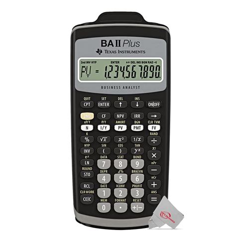 TEXAS TI-BA II PLUS - ADVANCED FINANCIAL CALC (TIBA2P) - : Amazon.in ...