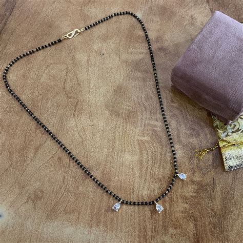 Buy Gold Diamond Mangalsutra Gold Plated Mangalsutra Cz Drop Online in ...