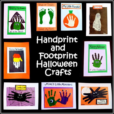 10+ Easy Halloween Crafts: Handprint and Footprint Art - HubPages