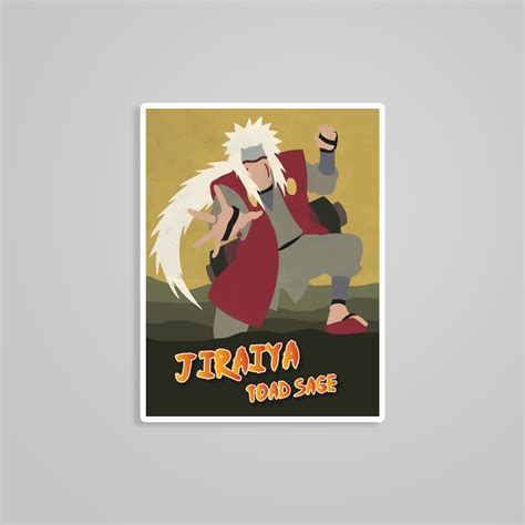 Summon the Legendary with our Jiraiya Toad Sage Naruto Anime Sticker ...