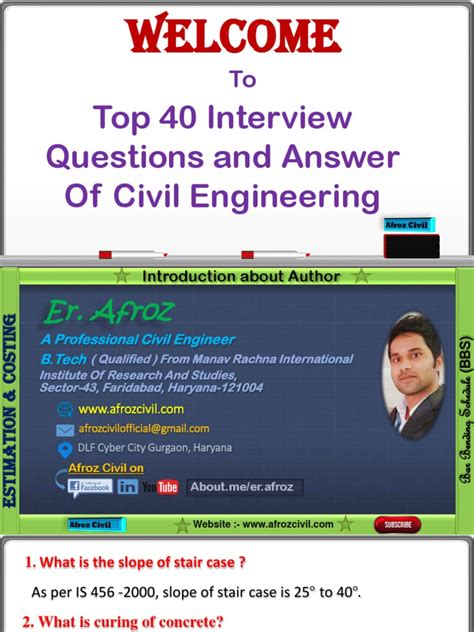 Civil Engineering Basic Interview Questions P1 的图像结果