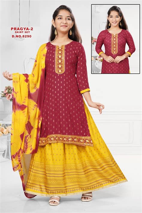 Pragya 2 Skirt Set With Dupatta Collection