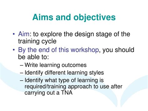 Image result for Training Design Objective