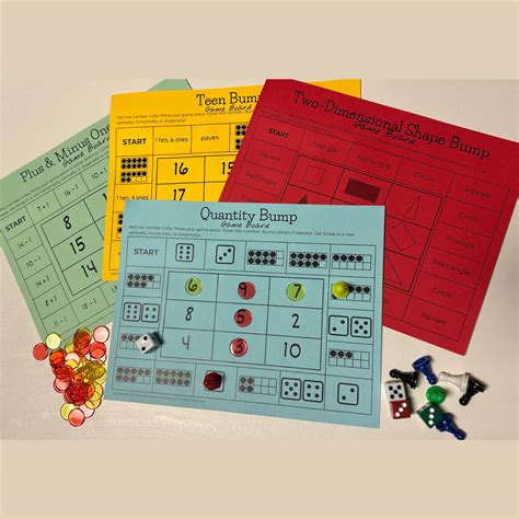 Kindergarten Bump Games Bundle | The Math Consultants