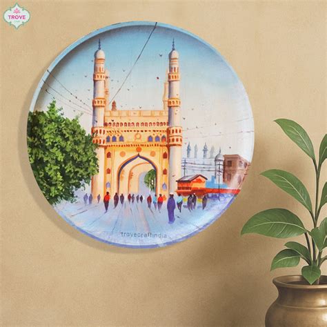 10" Charminar Contemporary Wall Décor Plate – Trove Craft India