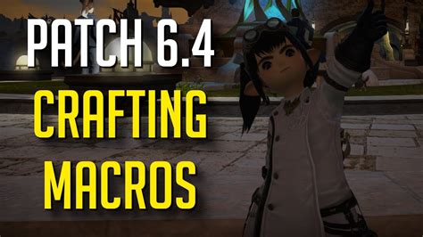 Patch 6.4 Crafting Macros Lv90 HQ Mats/Food/Pot/Gear - FFXIV - YouTube