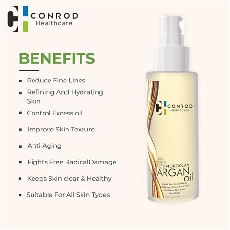 Conrod Healthcare Morocaan Argan Oil | Anti-Ageing | Anti-Stretch Marks ...