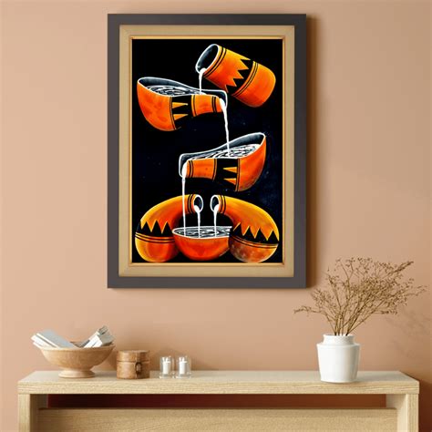 African Maasai Masai Calabashes and Gourds Wood Print Wall Art 18x23 I ...