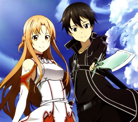 Sword Art Online 2 Kirito Asuna.Android wallpaper 2160x1920