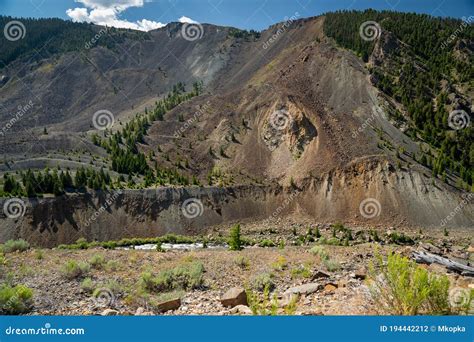 Slide Area View of the Earthquake Lake Area in Montana, from the 1959 ...