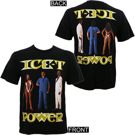 Authentic ICE-T Power Album Cover Gangster Rap Slim Fit T-Shirt S-2XL ...