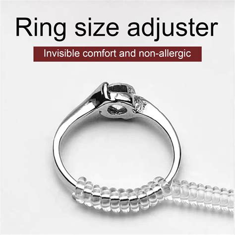 Yirtree 5Pcs Ring Rubber Size Adjuster for Loose Rings Invisible Ring ...
