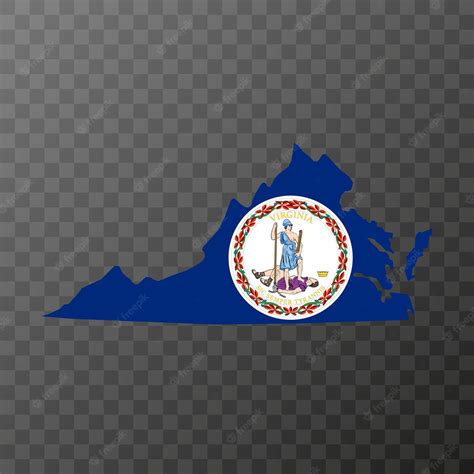 Virginia state flag vector illustration | Premium Vector