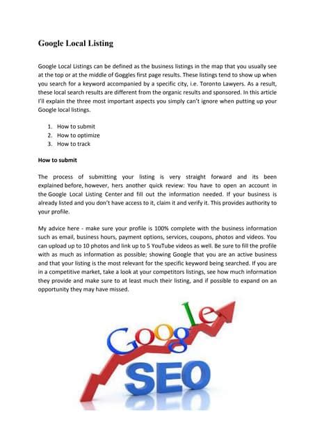 Free Google Local Listing 的图像结果