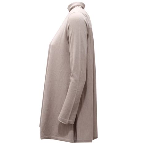 4101AF maglione donna KANGRA grey turtleneck sweater woman
