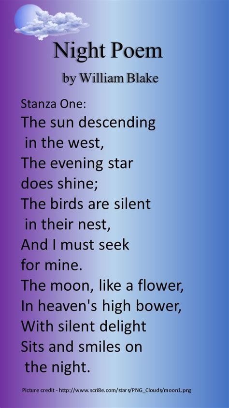 William Blake Night Poem | Poemas, Escritores, Literatura