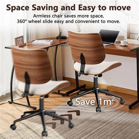 CLATINA Armless Home Office Chair, Desk Chair with India | Ubuy