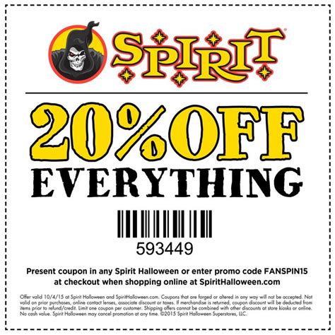 spirit halloween coupon 2021 printable
