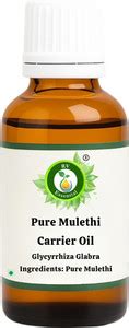 R V Essential Pure Mulethi Carrier Oil 15ml- Glycyrrhiza Glabra (100% ...