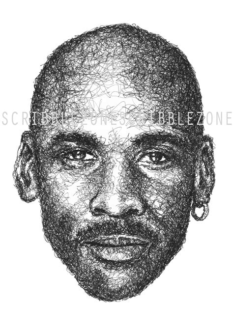 Michael Jordan Black And White Portrait Michael Jordan Quote Poster