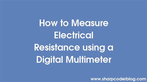 Image result for Multimeter Resistance Measurement
