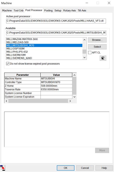 SolidWorks Cam Post Processor 的图像结果