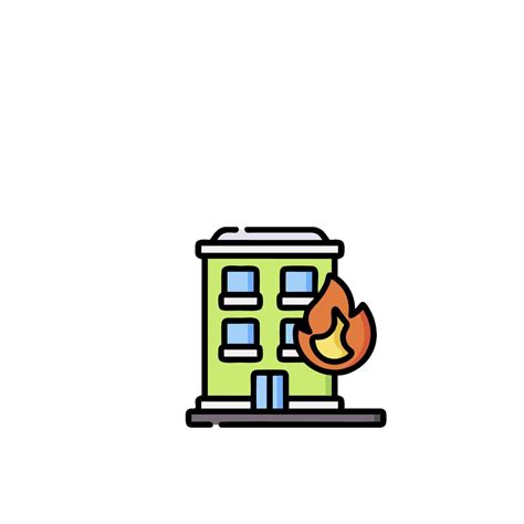 Fire and building icon illustration 50461513 Vector Art at Vecteezy
