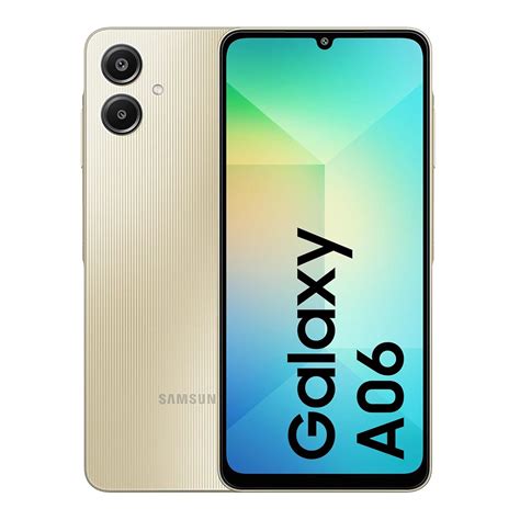موبايل سامسونج Galaxy A06 مساحة 128 جيجا 4 جيجا رام لون ذهبي