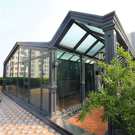 别墅欧式阳光房 露台遮阳棚 户外移动智能玻璃房铝合金