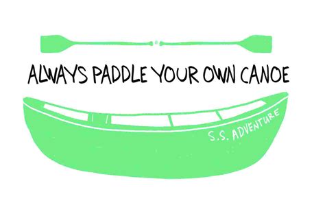 Trinx Paddle Your Own Canoe - Wrapped Canvas Graphic Art | Wayfair