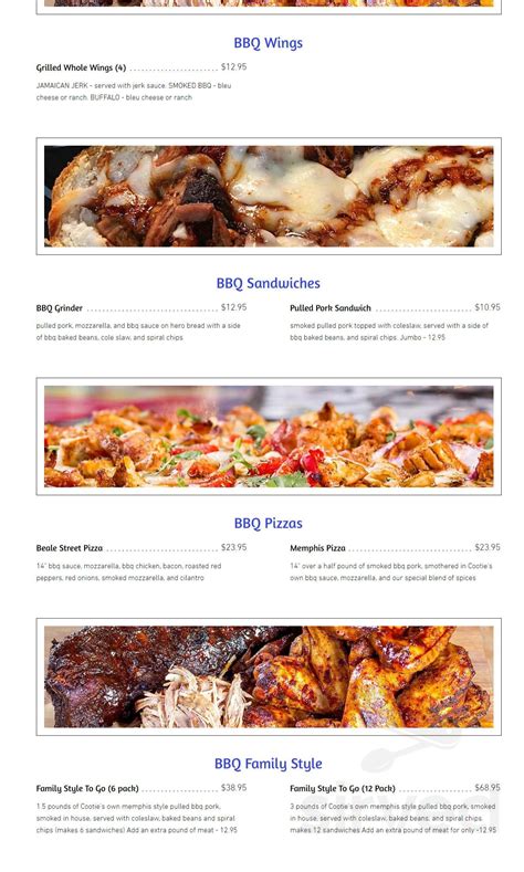 Cootie Brown's N. Roan menu in Johnson City, Tennessee, USA