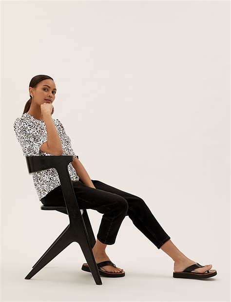 Buy Animal Print Peter Pan Collar Top at Marks & Spencer