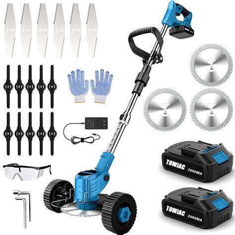 Buy Cordless String Trimmer & Edger,3-in-1 21V Grass Trimmer Lawn Edger ...