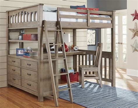 Double Bunk Beds With Desks | Foter